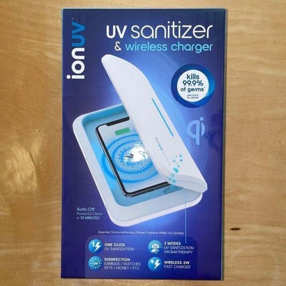 Tzuni Inc, ionUV, UV- C sanitizer & wireless charger, New